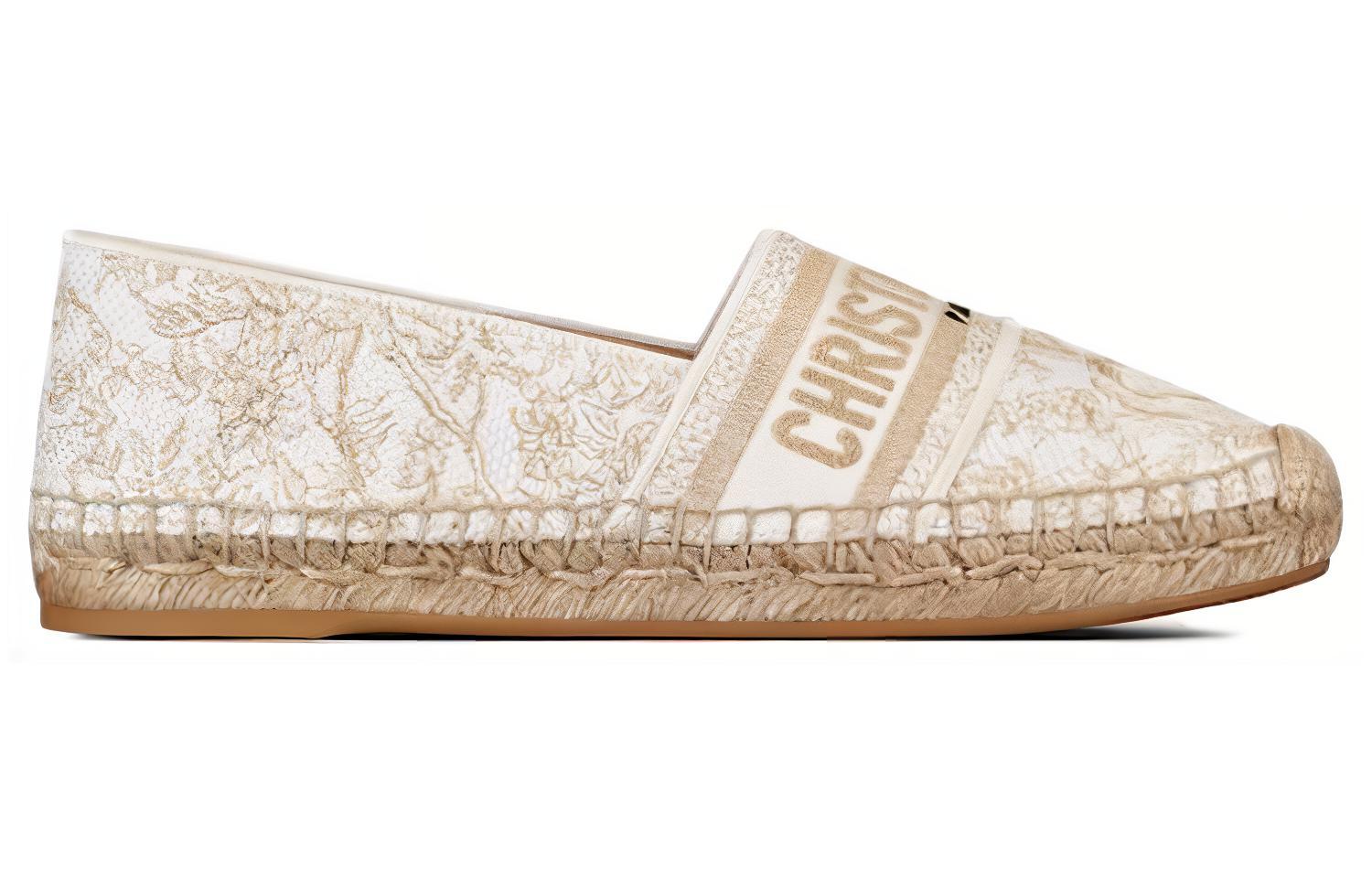 Order (W) Dior Granville Espadrille 'Emas Putih' KDB585JHL_S67W