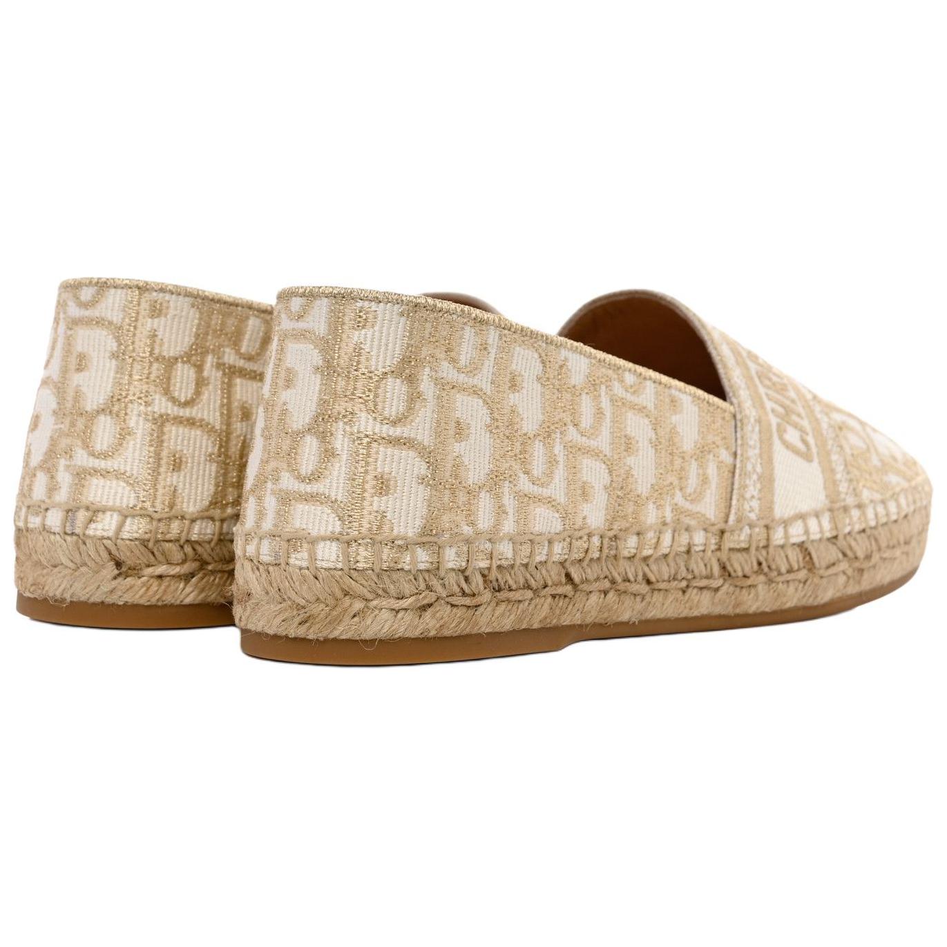 Shop (W) Dior Granville Espadrille 'Emas Putih' KDB585JHL_S67W