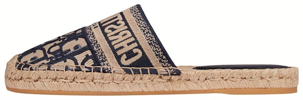 (Women) Dior Granville Espadrille Mule 'Deep Blue Embroidery' KDB593OBES_56B (Women) Dior Granville Espadrille Mule 'Deep Blue Embroidery' KDB593OBES_56B