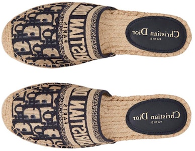 (W) Dior Granville Espadrille Mule 'Sulaman Biru Tua' KDB593OBES_56B Shop (W) Dior Granville Espadrille Mule 'Sulaman Biru Tua' KDB593OBES_56B