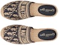 Shop (W) Dior Granville Espadrille Mule 'Sulaman Biru Gelap' KDB593OBES_56B