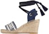 (W) Dior Granville Espadrille Wedge Sandal 'Sulaman Biru Indigo' KDQ356ERC_S74B