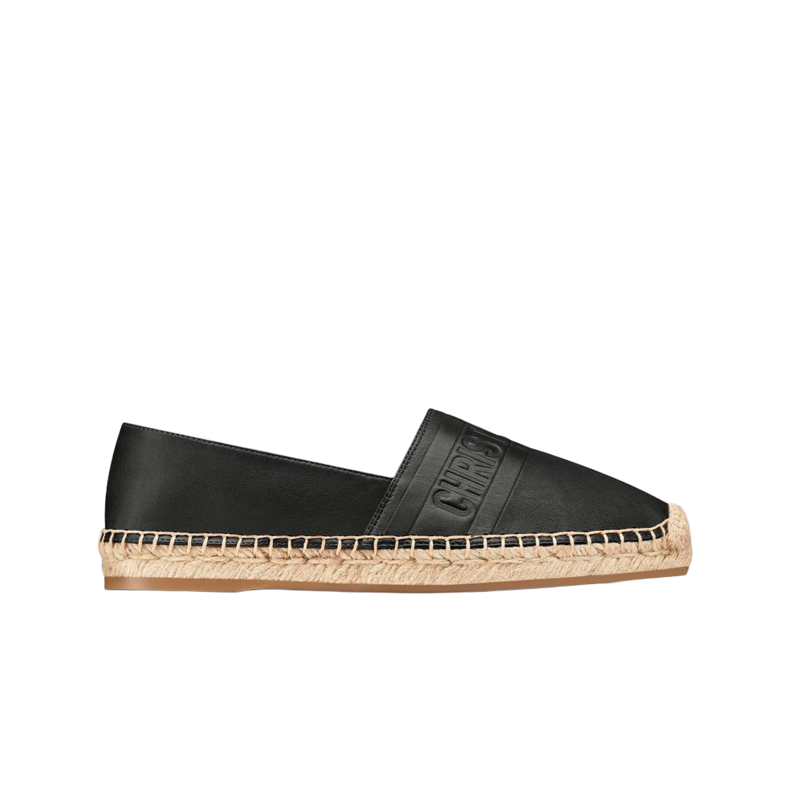 (Women) Dior Granville Leather Flat 'Black' KDB692LBO_S900