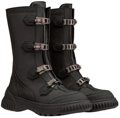 (W) Dior Ground ‘Logo Round Toe Boot Zwart’. KDI765NER_S900 Lookbook (W) Dior Ground ‘Logo Round Toe Boot Zwart’. KDI765NER_S900