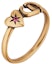 Shop (Women) DIOR Heart-Shaped Metal Ring for Women - Gold R2227WOMCY
