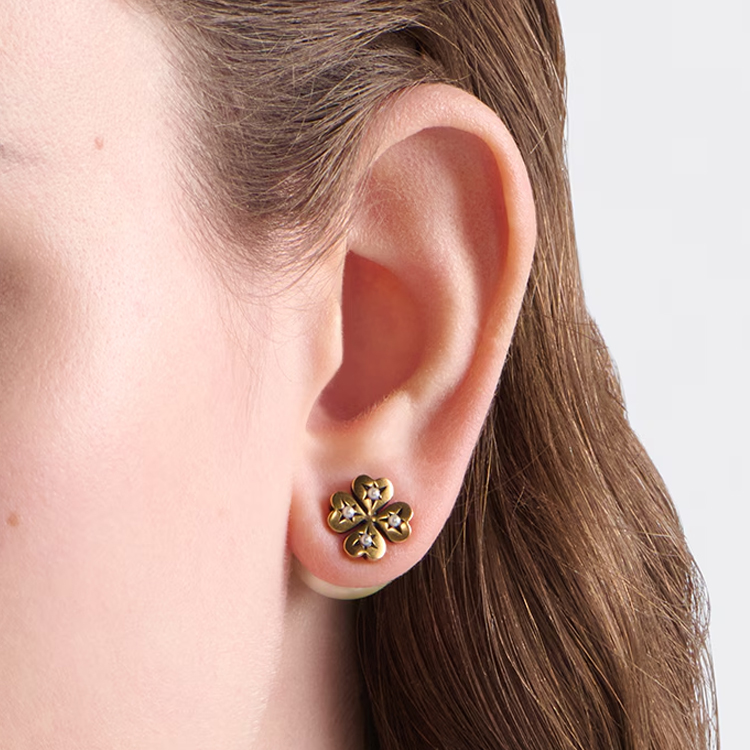 Purchase (W) Anting-Anting DIOR Corak Hati Emas/Putih. E3292WOMCY