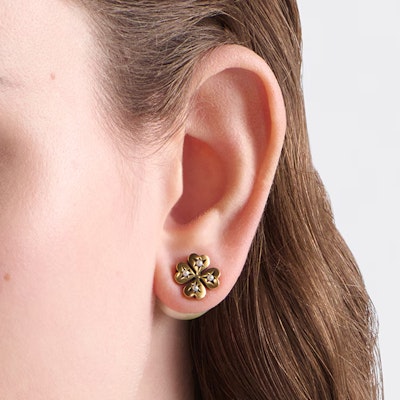 (Women) DIOR Heart Pattern Metal Earrings Gold/White. E3292WOMCY Purchase (Women) DIOR Heart Pattern Metal Earrings Gold/White. E3292WOMCY