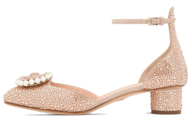 (Women) Dior Heeled Buckle Pumps 'Pink' KDB876CST_S55U