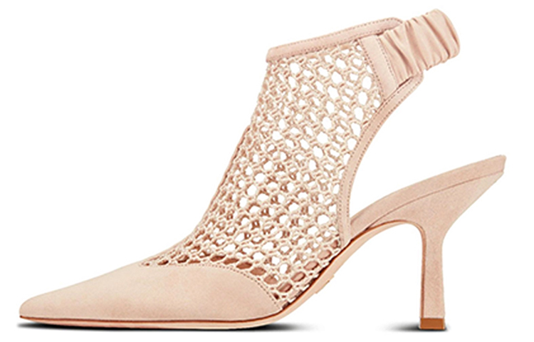(Women) Dior Heeled Mule 'Elegant Nude' KDP854SUR_S12U