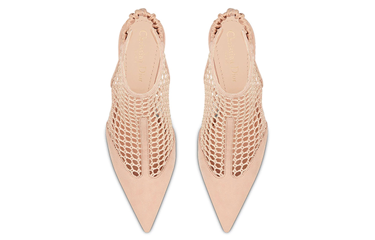 Shop (W) Dior Heeled Mule 'Elegant Nude' - Sepatu Hak Mewah Dior 'Telanjang Elegan' KDP854SUR_S12U
