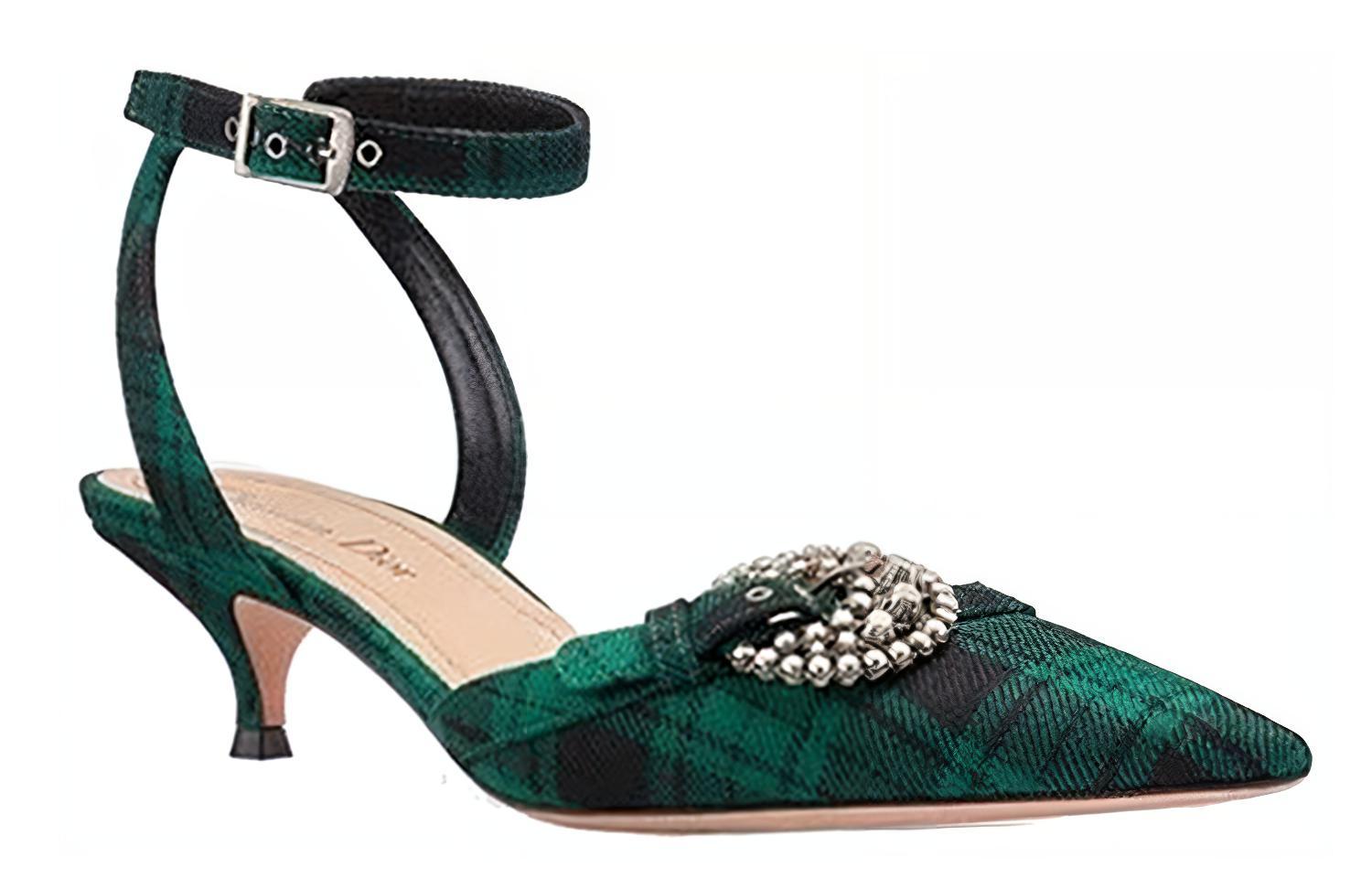 Lookbook DIOR 迪奧 Gang 高跟鞋 女款 墨綠色