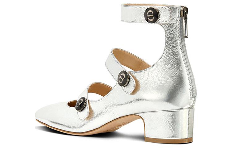 Order (W) Dior High-Top Sneaker 'Perak Kulit Anak Lembu Laminasi' KCP912LCV_S59K