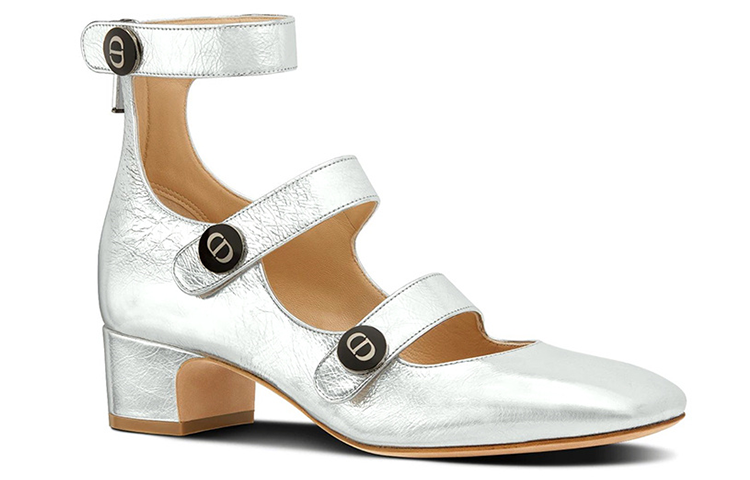 Lookbook (W) Zapatillas Altas Dior 'Cuero Plateado Laminado' KCP912LCV_S59K