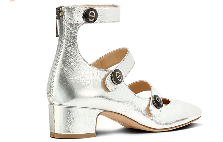 Shop (W) Dior High-Top Sneaker 'Perak Kulit Anak Lembu Laminasi' KCP912LCV_S59K