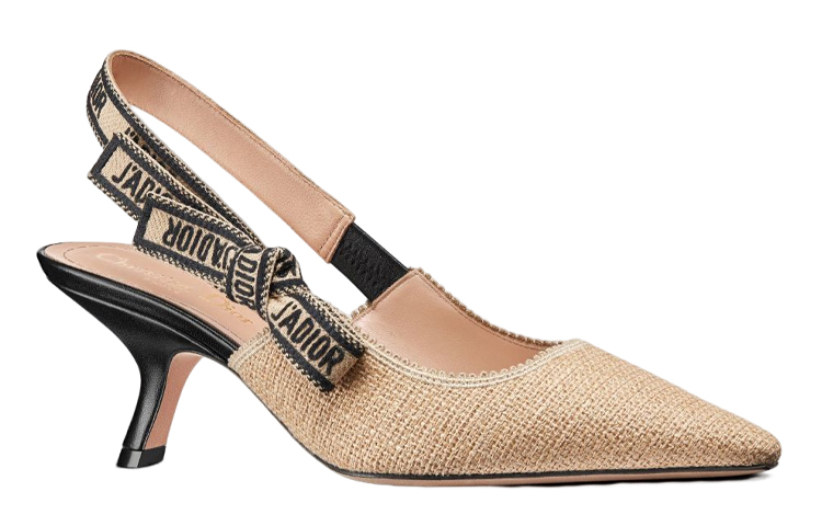 Order (W) Dior Tumit Tinggi Slingback 'Beige' KDP919JUR_S29U