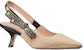 (W) Dior Tumit Tinggi Slingback 'Beige' KDP919JUR_S29U
