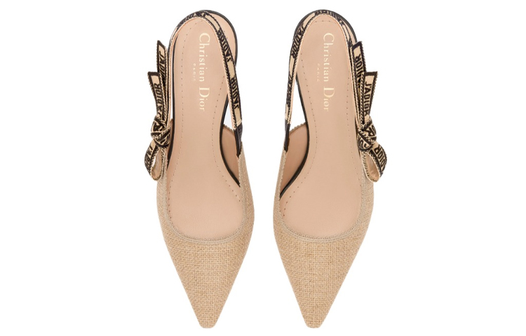 Lookbook (W) Dior Tumit Tinggi Slingback 'Beige' KDP919JUR_S29U