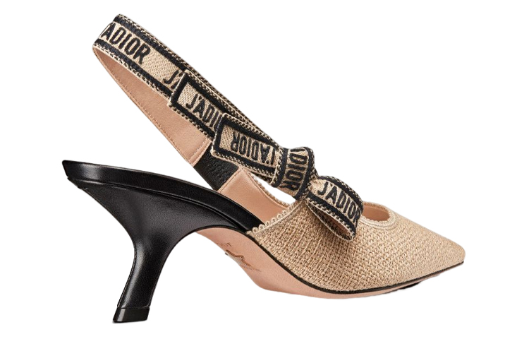 Shop (W) Dior Tumit Tinggi Slingback 'Beige' KDP919JUR_S29U