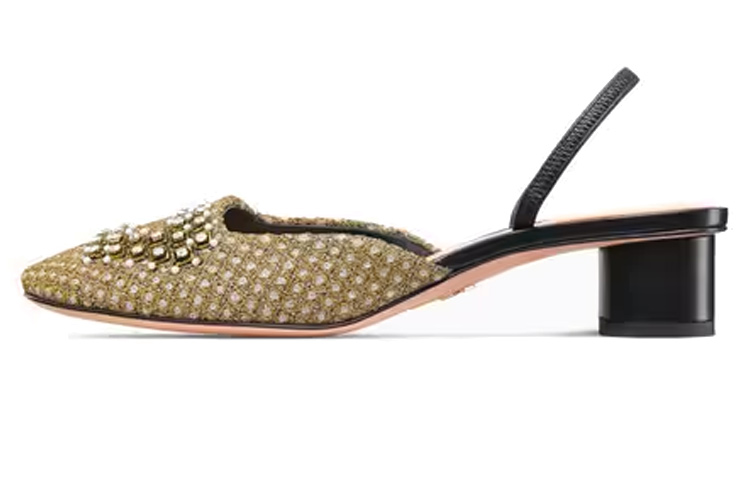 (Women) Dior High Heeled Boot 'Yellow Chunky Heel 3.5cm' KCB814BPE_S61X