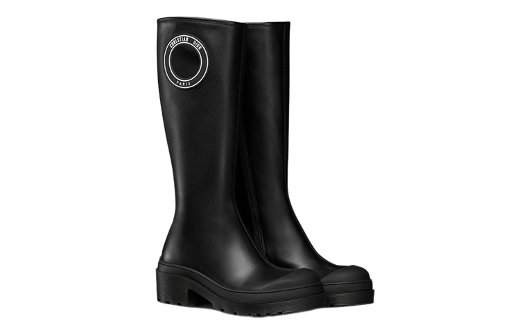 Order (W) Dior High Top 'Símbolo de Cuero Negro' KDI766VSO_S900