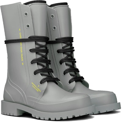 (W) Dior Sepatu Tinggi 'Cement Grey' KCI671RON_S33G Lookbook (W) Dior Sepatu Tinggi 'Cement Grey' KCI671RON_S33G