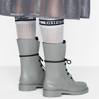 (W) Dior Sepatu Tinggi 'Cement Grey' KCI671RON_S33G Details for (W) Dior Sepatu Tinggi 'Cement Grey' KCI671RON_S33G