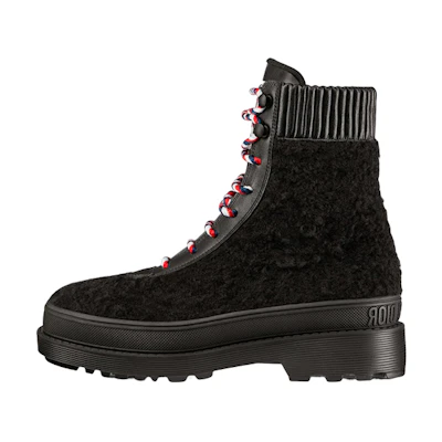 (W) Dior Hike Boot 'Black Fur-Lined'