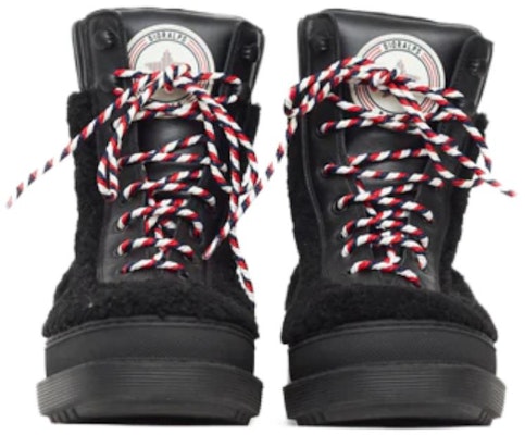 (W) Dior 黑色毛皮衬里登山靴 KDI811VES_S900 Shop (W) Dior 黑色毛皮衬里登山靴 KDI811VES_S900