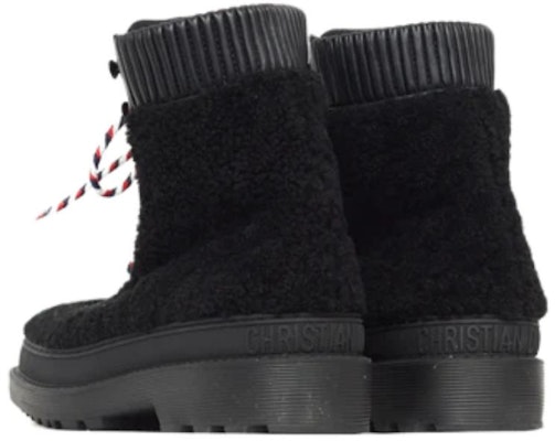 (W) Dior 黑色毛皮衬里登山靴 KDI811VES_S900 Purchase (W) Dior 黑色毛皮衬里登山靴 KDI811VES_S900