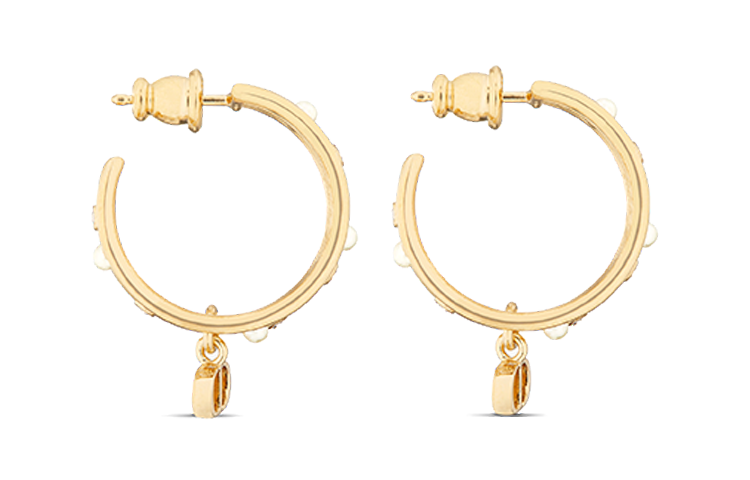Lookbook (Women) DIOR Hollow Design Gold Metal Earrings for Women E3177WOMCYD03S