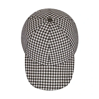 (Women) DIOR Houndstooth Nylon Baseball Cap for Women. 25PDP922I120_C933