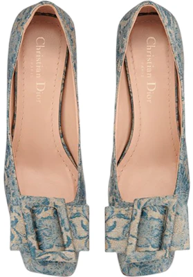 (W) Dior Idylle 'Tumit Blok Balet Denim' KCB755BOX_S91B Shop (W) Dior Idylle 'Tumit Blok Balet Denim' KCB755BOX_S91B
