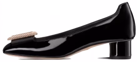 (Women) Dior Idylle Buckle Ballet Mid-Heel 'Black Patent' KDB756PGP_S900 (Women) Dior Idylle Buckle Ballet Mid-Heel 'Black Patent' KDB756PGP_S900