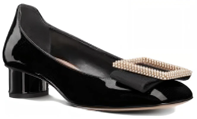 (W) Dior Idylle Buckle Ballet Tumit Sederhana 'Patent Hitam' KDB756PGP_S900 Lookbook (W) Dior Idylle Buckle Ballet Tumit Sederhana 'Patent Hitam' KDB756PGP_S900