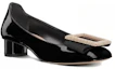 Lookbook (W) Dior Idylle Buckle Ballet Tumit Sederhana 'Patent Hitam' KDB756PGP_S900