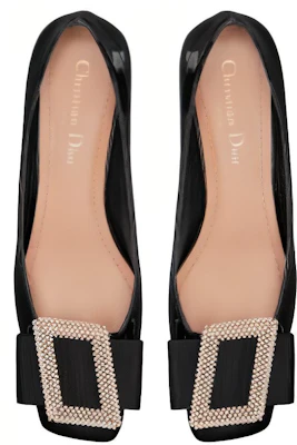 (W) Dior Idylle Buckle Ballet Tumit Sederhana 'Patent Hitam' KDB756PGP_S900 Purchase (W) Dior Idylle Buckle Ballet Tumit Sederhana 'Patent Hitam' KDB756PGP_S900