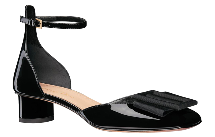 Order (W) Dior Idylle Kulit 'Ballet Fesyen Tumit Sederhana Hitam' KDB777PGO_S900