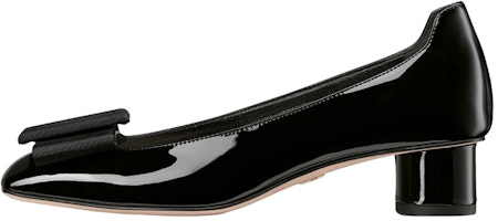 (Women) Dior Idylle Patent Leather Mid-Heel Ballet 'Black' KDB754PGO_S900 (Women) Dior Idylle Patent Leather Mid-Heel Ballet 'Black' KDB754PGO_S900