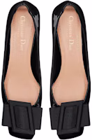 Shop DIOR 迪奧 Idylle 漆皮芭蕾中跟鞋 女款 黑色