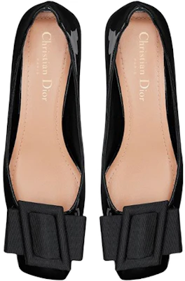 (W) Dior Idylle Kulit Patent Kasut Tumit Sederhana Ballet 'Hitam' KDB754PGO_S900 Shop (W) Dior Idylle Kulit Patent Kasut Tumit Sederhana Ballet 'Hitam' KDB754PGO_S900