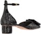 (Women) Dior Idylle Velvet Black 'Asymmetric Crystal Buckle' KDB780CST_S05X