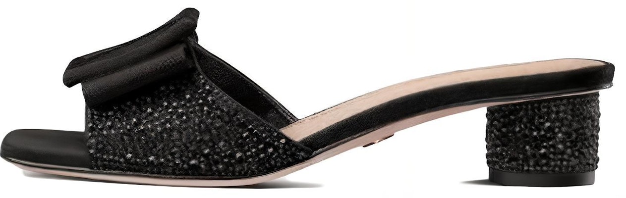 (Women) Dior Idylle Velvet Sandal Black 'Rhinestone Chunky Heel' KCQ795CST_S05X Buy (Women) Dior Idylle Velvet Sandal Black 'Rhinestone Chunky Heel' KCQ795CST_S05X