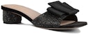 (Women) Dior Idylle Velvet Sandal Black 'Rhinestone Chunky Heel' KCQ795CST_S05X