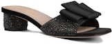 Lookbook (Women) Dior Idylle Velvet Sandal Black 'Rhinestone Chunky Heel' KCQ795CST_S05X