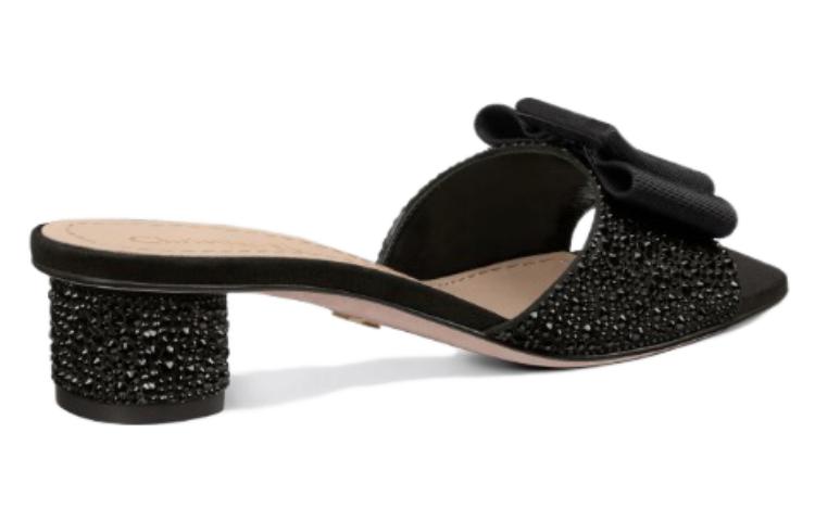 Shop (W) Dior Idylle Velvet Sandale Schwarz ''Strass Chunky Heel'' KCQ795CST_S05X