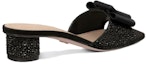 Shop (Women) Dior Idylle Velvet Sandal Black 'Rhinestone Chunky Heel' KCQ795CST_S05X