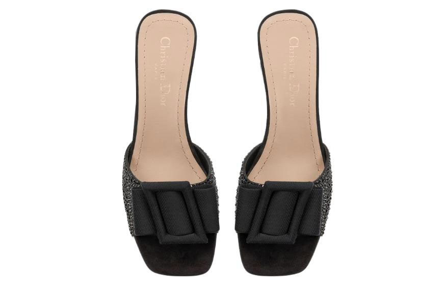 Purchase (W) Dior Idylle Velvet Sandale Schwarz ''Strass Chunky Heel'' KCQ795CST_S05X