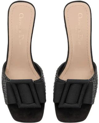 (W) Dior Idylle Velvet Sandale Schwarz ''Strass Chunky Heel'' KCQ795CST_S05X Purchase (W) Dior Idylle Velvet Sandale Schwarz ''Strass Chunky Heel'' KCQ795CST_S05X