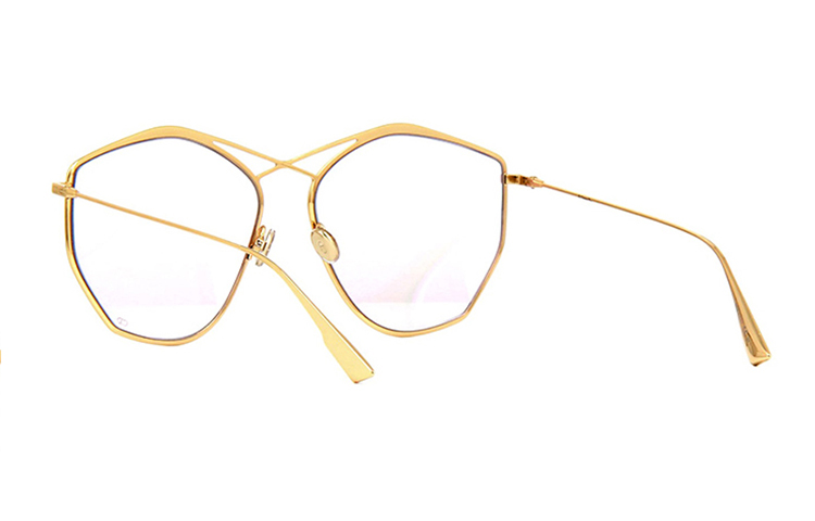 (Women) Dior Irregular Metal Sunglasses in Champagne for Women STELLAIRE4-000TE 圖 5