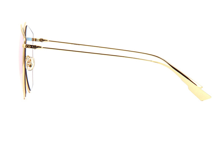 (Women) Dior Irregular Metal Sunglasses in Champagne for Women STELLAIRE4-000TE 圖 6